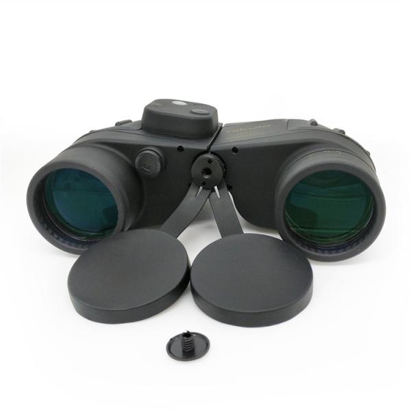 Binóculos impermeáveis/de Fogproof preto 12x50 do telescópio do compasso com retículo dos Rangefinders