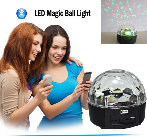 Bluetooth Wireless DJ Club Disco KTV Party Bar RGB Crystal LED Ball Projector Stage Effect Light