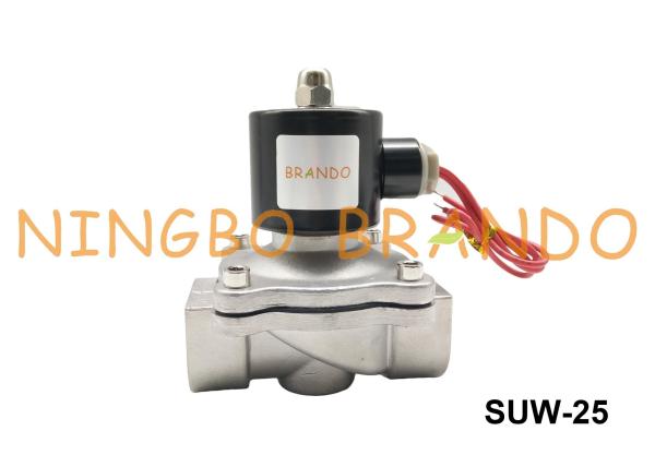 UNID datilografa 2S250-25 SUW-25 1 diafragma de aço inoxidável do corpo NBR a válvula de solenoide normalmente fechada AC220V DC24V