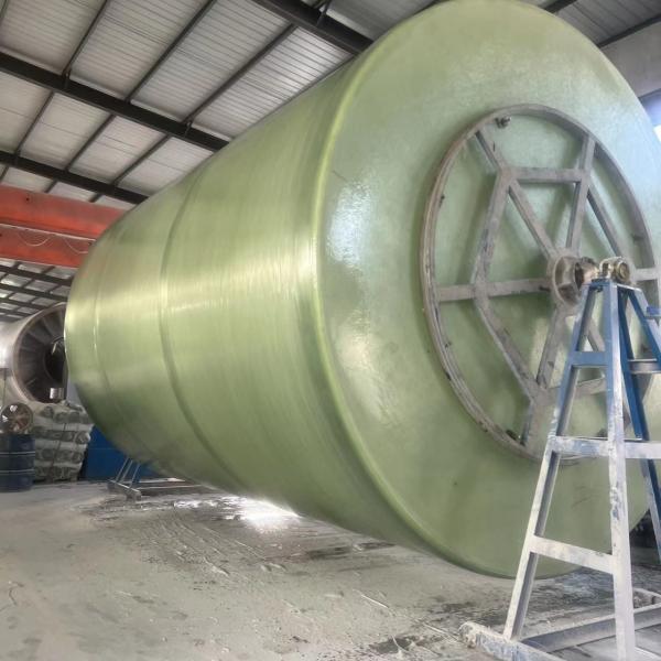 Light Weight Industrial Round Frp Storage Tank For Chemical Mixing