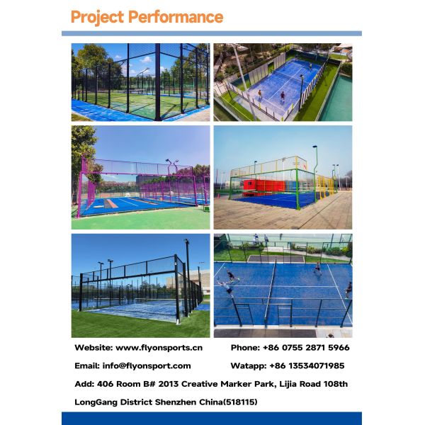 Waterproof Padel Tennis Court with Durable Net Fencing and Customized Colors
