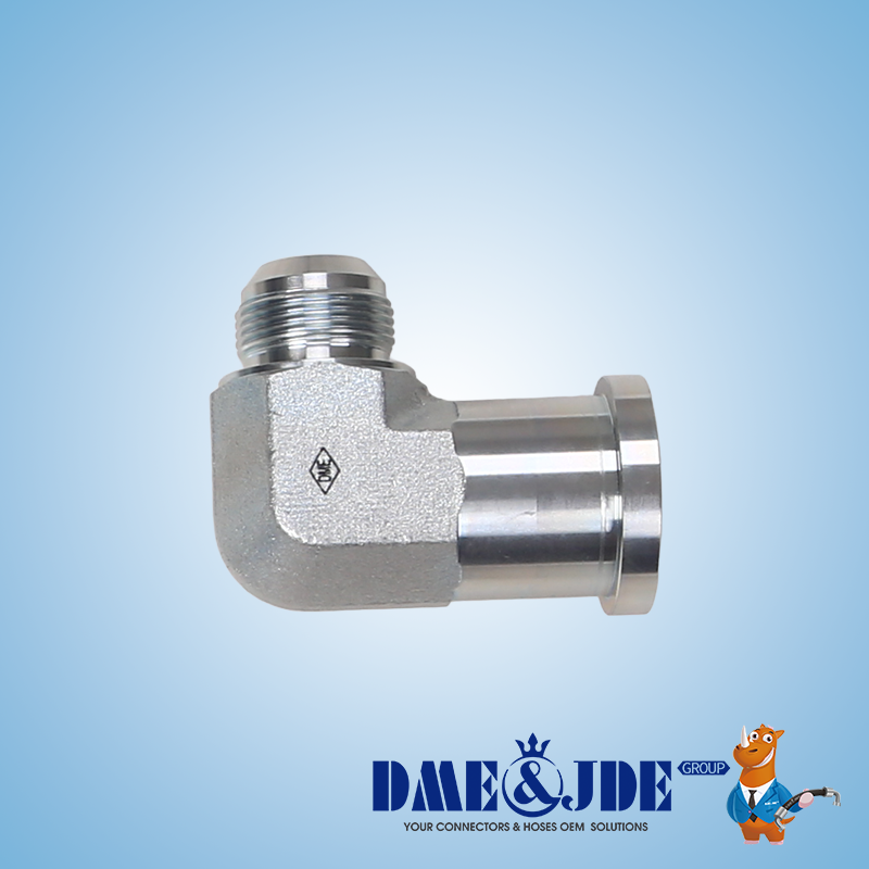 DAOF59334 90° Forged Elbow ORFS Male Hydraulic Flange Durability