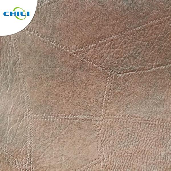 Material de couro sintético da cadeira, tela do PVC para a limpeza conveniente da roupa