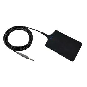 子供用再利用可能シリコン患者プレート 負の戻り 6.3mm 黒