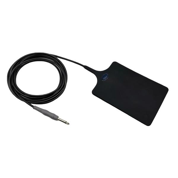 子供用再利用可能シリコン患者プレート 負の戻り 6.3mm 黒