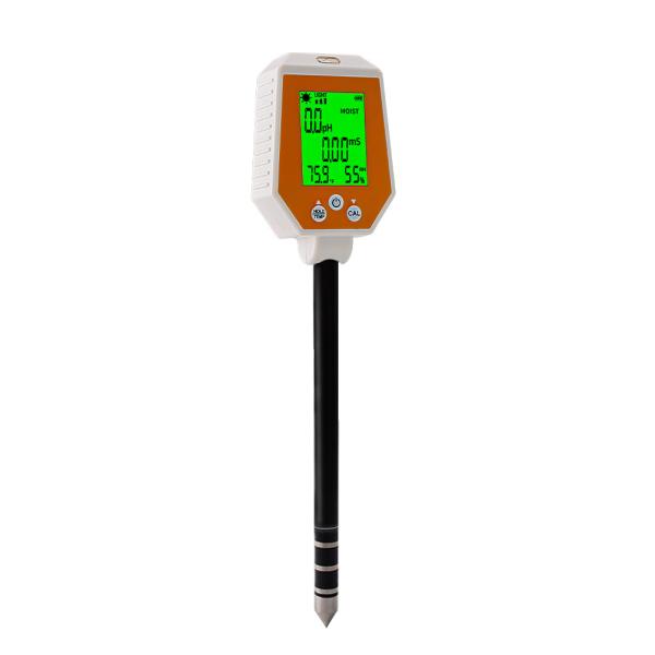 6-in-1 Soil Tester Moisture/PH/EC/Light/Air Humidity/Temp Meter For Gardening Farming