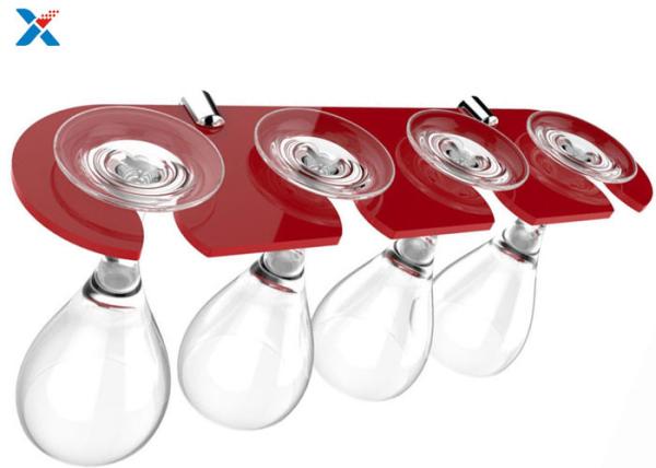 Eco - Friendly Acrylic Display Rack Straight Acrylic Wine Glass Holder Non - Toxicity