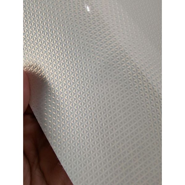 Marsa triangle pattern Crystal Double Layer PU Coated Soccer Leather with Waterproof Non-Woven Backing and Customizable Pattern