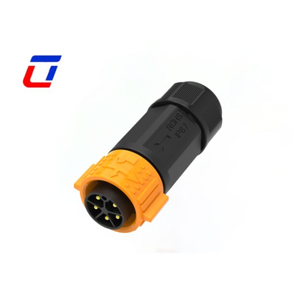 M25 5 Pin Panel Mount Connector Quick Nylon Electrical Plug Socket For Solar System