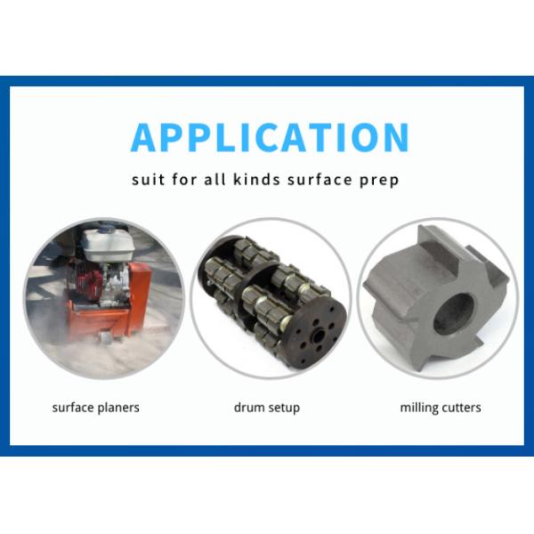 6pt Carbide Milling Spare Cutting Teeth And Drums BEF 320 Multi-Plane Scarifiers And 12