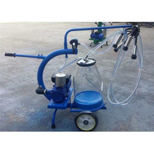 HL-JN07 0,75Kw Motor de tipo seco bomba máquina de ordeño móvil con cubo de plástico