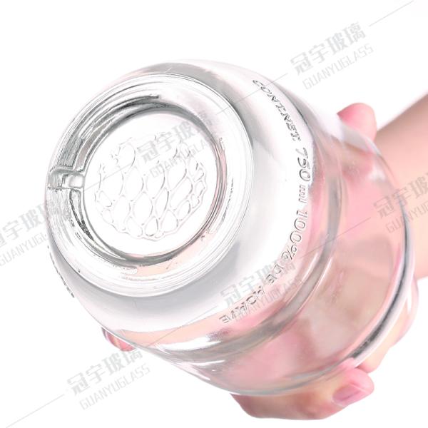 550ml Square Gin Tequila Rum Vodka Wine Liquor Glass Bottle Sale Clear and Customized