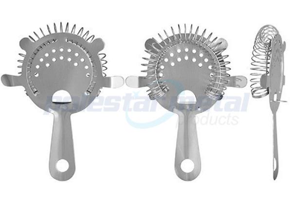 A cozinha de aço inoxidável feita sob encomenda utiliza ferramentas o filtro do cocktail de Hawthorne de 4 dentes
