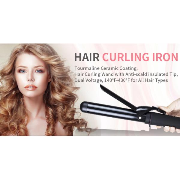 MeStar 240V Professional Hair Curler , Ceramic 1.25 In Curling Wand