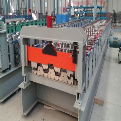 Galvanized Panel Floor Decking Forming Machine With Double 11.5kw Motor