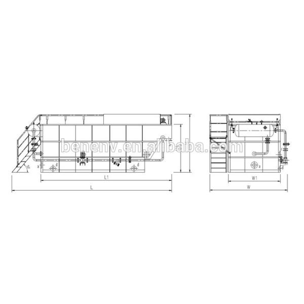 Industrial DAF Dissolved Air Flotation System Dissolved Air Flotation Tank