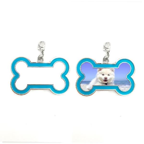 Sublimation Bone Dog Tags With Aluminum Metal Insert Blanks