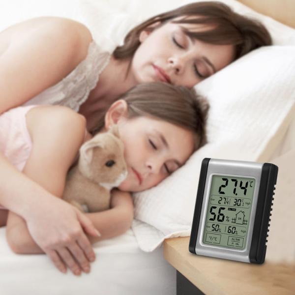 DTH-124 Digital Hygrometer Temperature Sensor 24H Max/Min Record Display Humidity Meter Indoor Room Thermometer Hygrometer