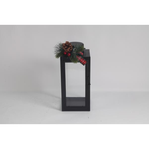 Charming Handcrafted Christmas Decorations For Winter Holiday Decor Black Candlestick Lantern