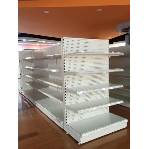 supermercado tomado partido dobro da gôndola de 1800mm que arquiva prateleiras pretas do armazenamento do metal do OEM