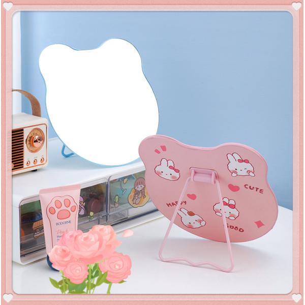 Mini Round Custom Pocket Heart Shaped Adjustable Light Makeup Mirror for Lady Dressing