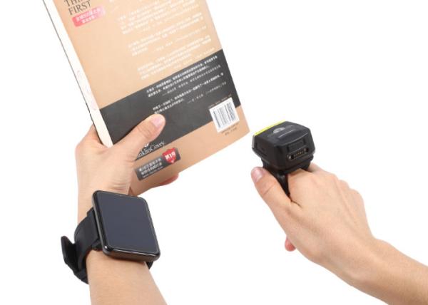 Portable 2D LASER Bluetooth Finger Barcode Scanner For Android / IOS / Windows