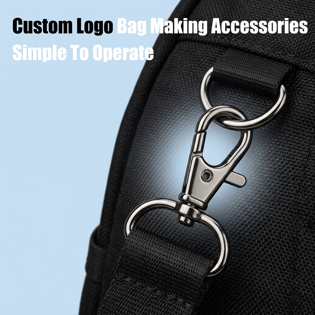 Die-casting Polishing Plating Bag Making Accessories Featuring Zipper Closures
