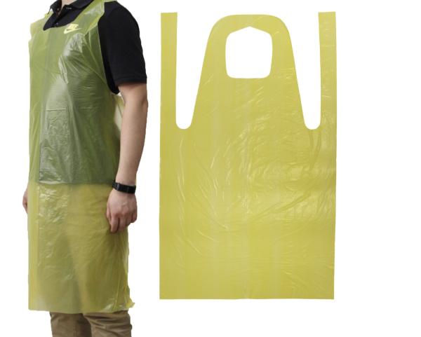 Cheap disposable plastic pe salon apron barber for work transparent and waterproof