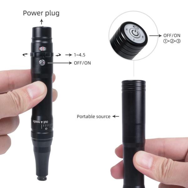 Electric Permanent Makeup Machine Pen Metal Aluminum alloy With Cartridge Needles