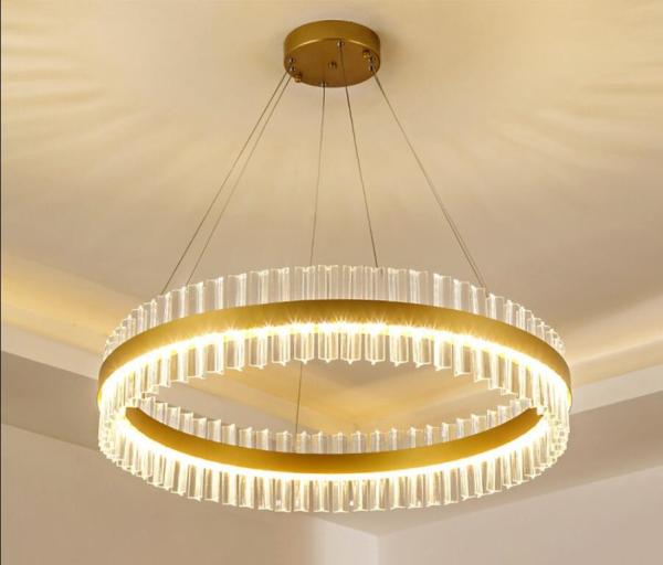 Corpo galvanizado luxuoso do hardware dos dispositivos elétricos de luzes do teto do diodo emissor de luz da sala de jantar de ROHS