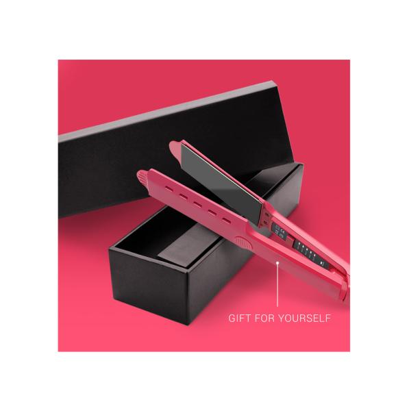 Салон PTC светодиодный дисплей керамическая титановая пластина влажная для сушки профессиональный паровой выпрямитель для волос