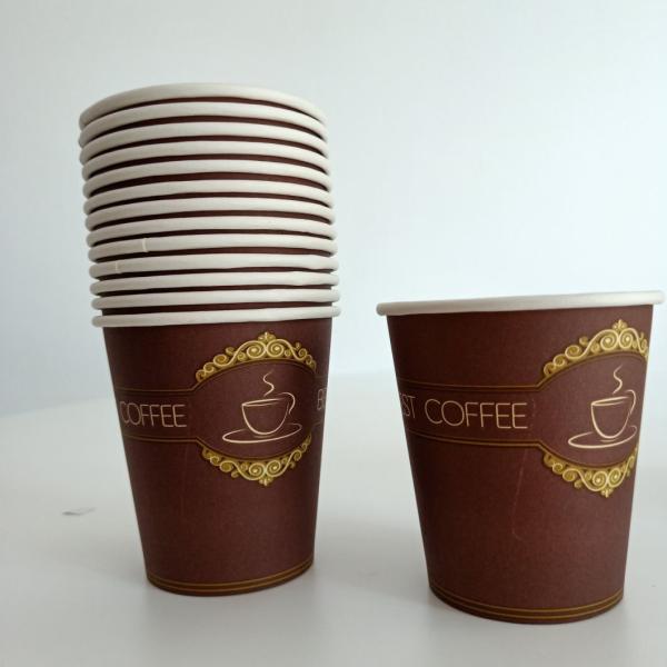 Creative Style Disposable Coffee Tea Paper Cup with Pleasing Designs and Logo Print