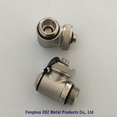 Heating Manifold End Cap Drain Valve , Manifolds End Cap with Vent & Drain Valve