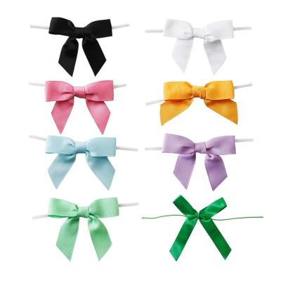 MSD Grosgrain e Satin Faixa Botão Arco Decoração Personalizar Tamanho Faixa Arco com Loop