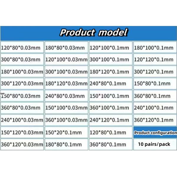 OEM Supported 10pcs Industrial Radiographic Flaw Detection and Sensitization Screens