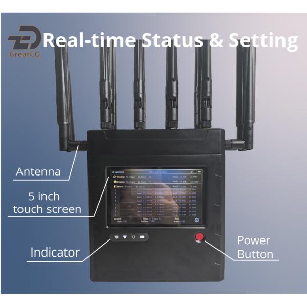 Transmissão ao vivo ao ar livre Roteador de ligação celular de banda larga de cartão múltipla