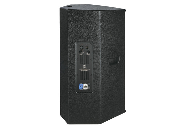 Small Active Pa Speaker Amplifiered Dj Rugged Black Paint CE / RoHS