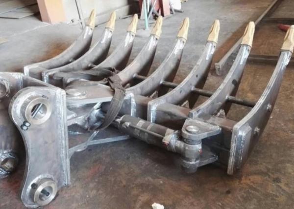 5-8 máquina escavadora Land Clearing Rake dos dentes para Kobelco SK120 SK150