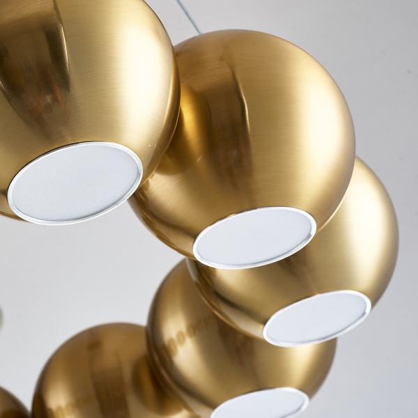 Round sphere led chandelier for living room bedroom table dining room hanging lamp(WH-MI-319)