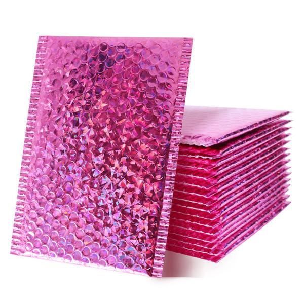 New Customized Wholesale Halloween Decorative 10 X 13 Self Sealing Shipping Pink Padded Bubble Pack Mailers For Jewelry