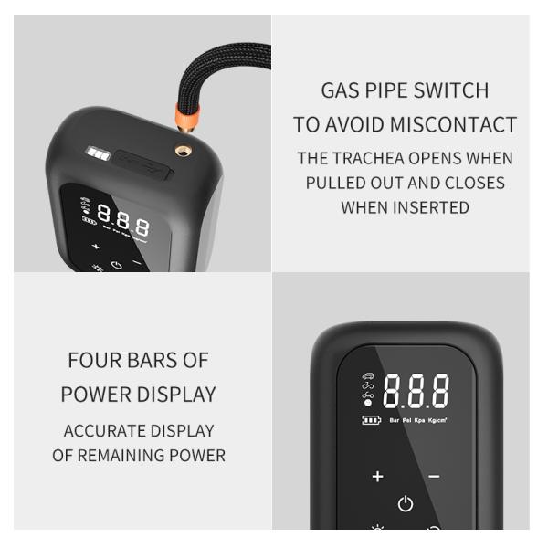 Effortless Inflation with YANTU AM49 Mini Bike Air Pump Compressor Cordless and Digital