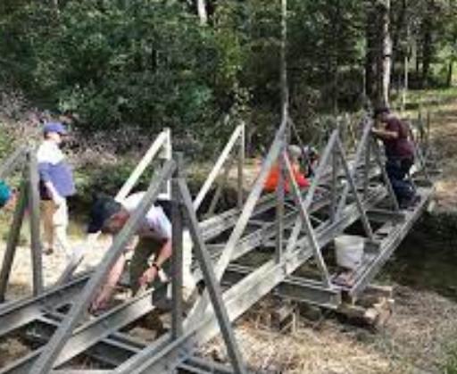 Lightweight FRP Pedestrian Bridges Fibreglass Bridge Only Beams And Plates Required