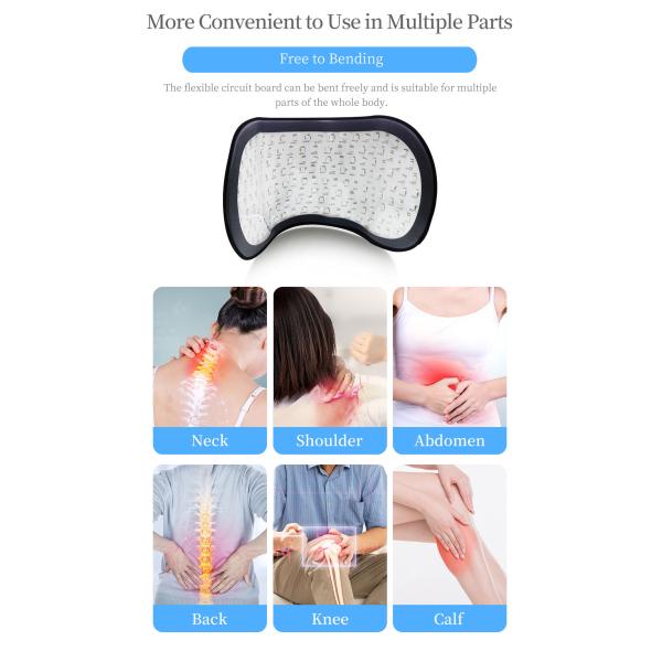 FDA 8W Flexible Pain Relief Infrared Red Light Therapy Pad With 152pcs LED