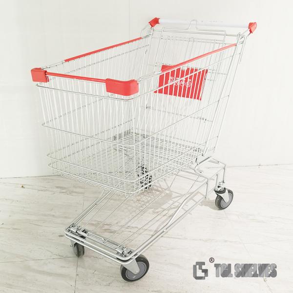 TGL Big Shopping Cart Trolley 75L ODM For Shop Market Aluminium Material