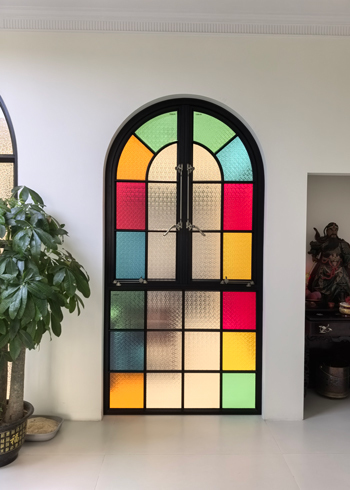 Customization Aluminum French Windows Corrosion Resistant With Airtight Seals