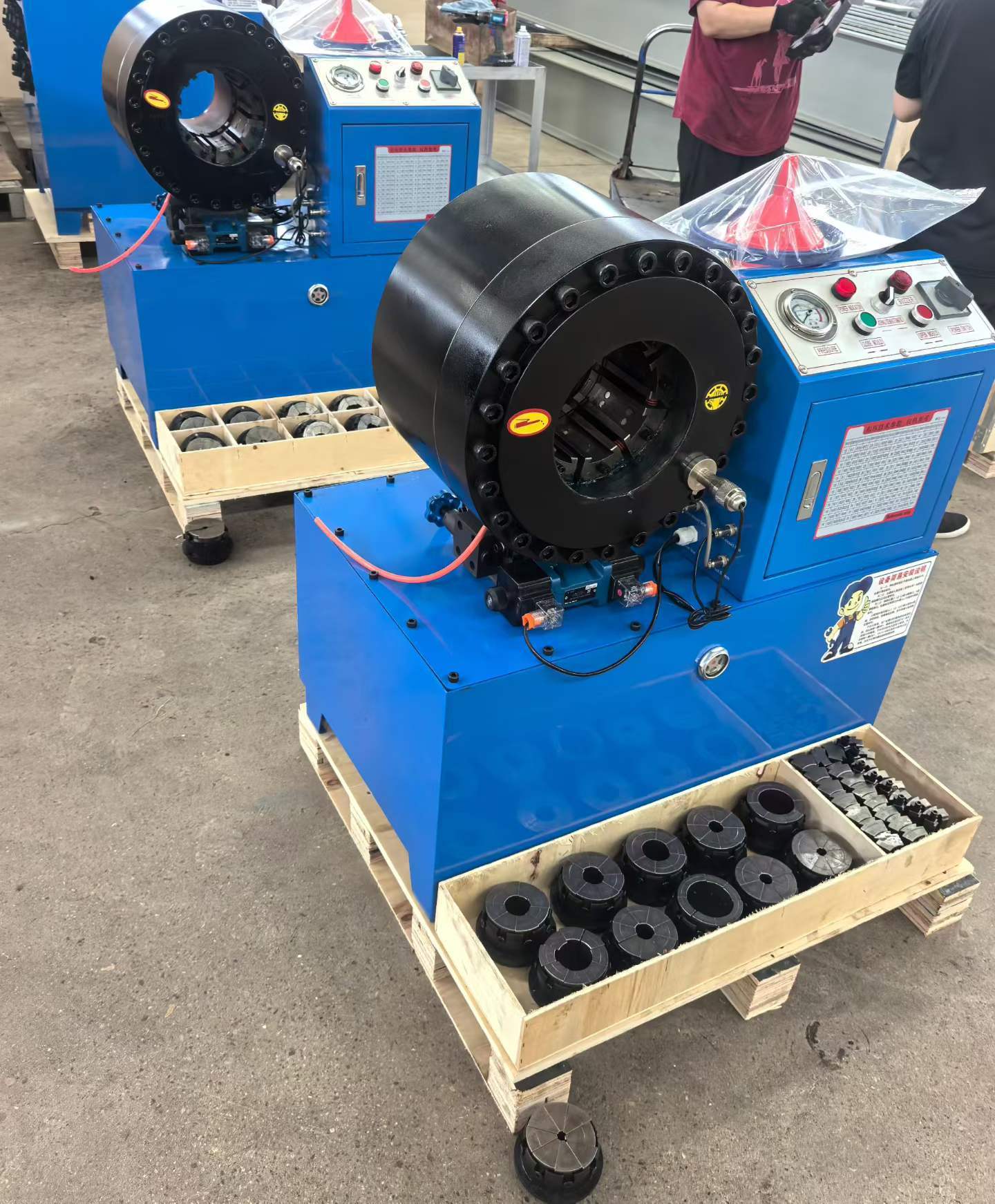 6 Inch Up To 150mm Hydraulic Hose Crimping Machine Crimping 6 Layers/wires Hose 4-150mm Crimping Range Large Opening Crimping Force 2500 Ton And 20 Interchangeable Dies