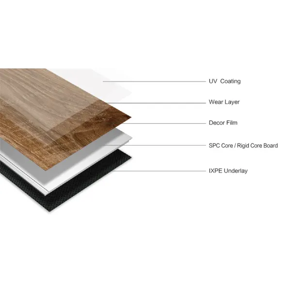 SPC RIGID CORE PLANK / PVC FLOORING/ VINYL TILE/ LVT FLOORING/ RIGID VINYL FLOORING