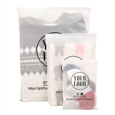 CTCX Frosted Zipper Plastic Ziplock Garment Clothing Bags With Zipper Sachet Plastique Emballage Zip Plastic Bag