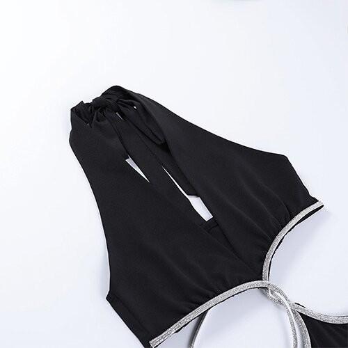 Do poliéster novo sexy maufactory V da mola da saia do OEM vestido profundo sem mangas do saco da cavidade da cintura da parte traseira da beleza
