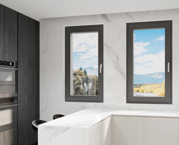 SZG Casement Open Aluminum Swing Window With Stainless Steel Hardware